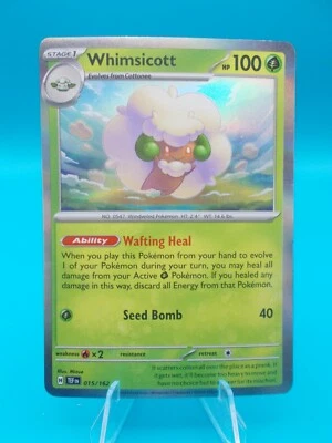 Whimsicott 015/162 Sv05: Temporal Forces Pokémon TCG Holo Near Mint/Mint - Image 1 of 2