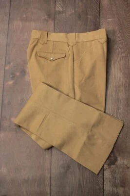 男式 NOS 20 世纪 70 年代 Stephens Khaki 西部休闲裤 34W 复古 70 年代喇叭裤 — 第 1/4 张图片