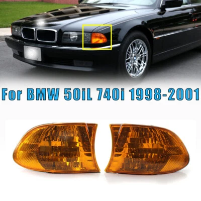 Пара передних угловых указателей поворота без ламп для BMW 50iL 740i 1998-2001 - Изображение 1 из 4