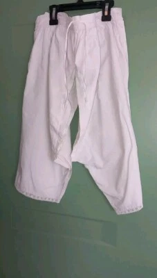 Belle Culotte Fendue Ancienne Broderie Dentelle French Antik Couture monogramme - Photo 1/4