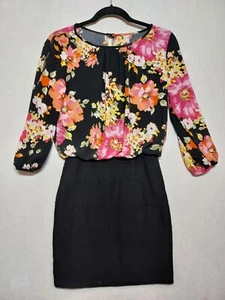 Mini Vestido Lápiz B. Darlin Talla 7/8 Emma Colorido Floral Elastizado Corto De Colección - Imagen 1 de 12