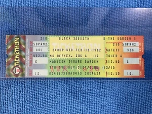 BLACK SABBATH & Doc Holliday 1982 Unused Concert Ticket Madison Square Garden - Picture 1 of 2
