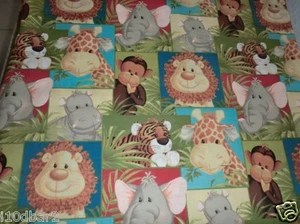 JUNGLE BABYS Stoff PATCHWORK JUNGLE BABYS PATTY REED Baumwollstoff BTY - Bild 1 von 1
