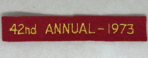 BSA 42st ANNUAL - 1973 FELT SEGMENT - Picture 1 of 1