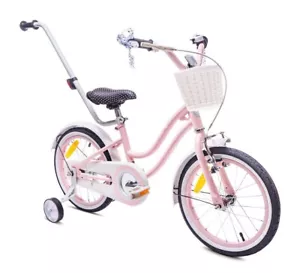 Kinderfahrrad 16 Zoll Mädchenfahrrad Kinderrad Fahrrad 4-6 Jahre Heart Bike - Bild 1 von 12