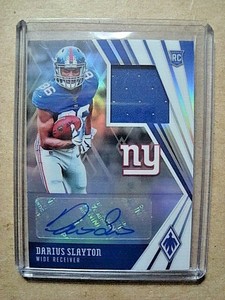 2019 Darius Slayton Panini Phoenix Silver Rookie Autograph Patch RC Auto /199