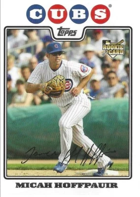 2008 Topps Update Baseball - #UH189 - MICAH HOFFPAUIR - Chicago Cubs - ROOKIE - Image 1 of 2