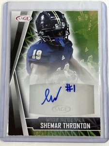 2022 SAGE Low Series Auto Red Shemar Thronton #A-ST Rookie Auto Rc Autograph - Picture 1 of 2