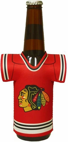 Chicago Blackhawks Bottle Jersey Holder 12oz Insulated Cooler Cover