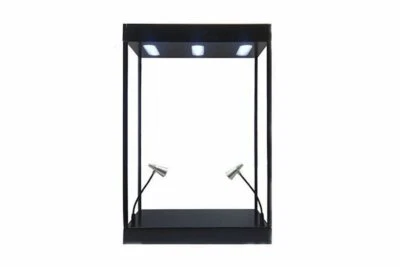 LARGE LED LIGHTED DISPLAY CASE MODELTOYCARS 9926MBK DIECAST ACCESSORY - Image 1 of 4