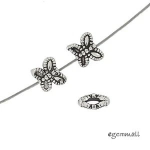 6 Antik Sterling Silber Schmetterling Zwischenring Perlen 4,8x5,4 mm #99442 - Bild 1 von 1
