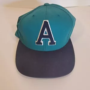 Aeropostale Fitted Baseball Cap Hat Aqua Blue One Size Fits All - Picture 1 of 7