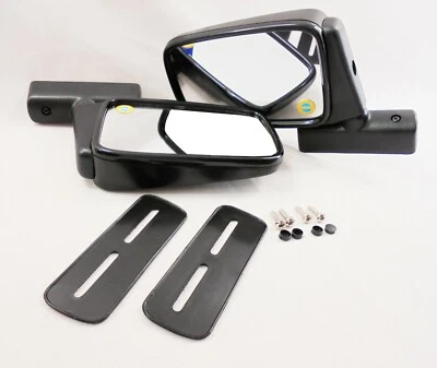 For Opel Kadett A B C Olympia Coupé GT/E 2D 4D Black Door Mirrors Square Pair  - Изображение 1 из 4