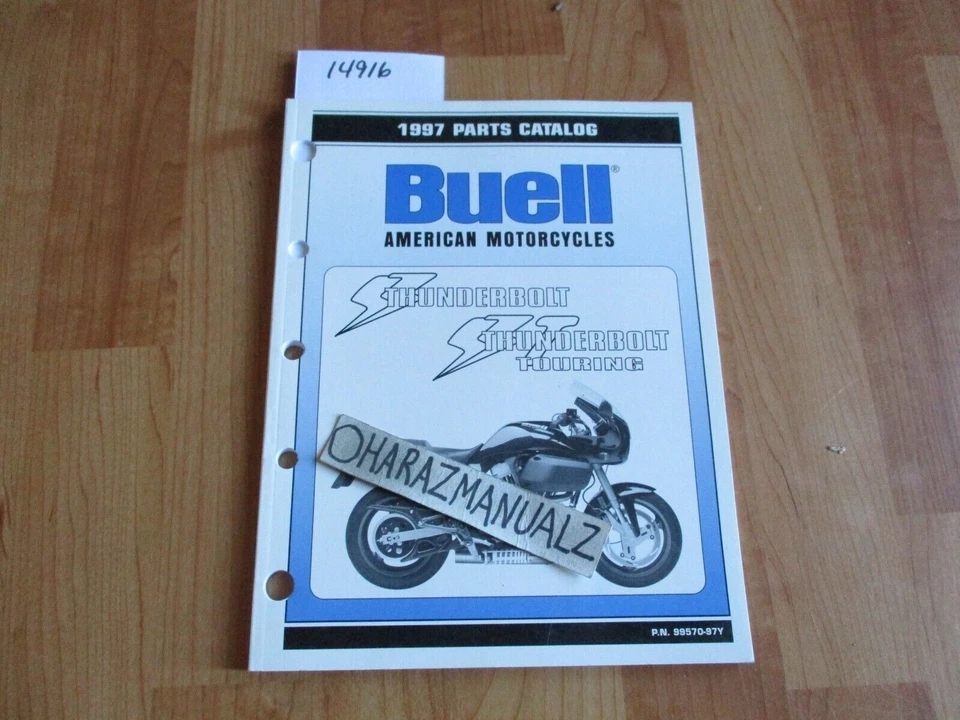 Libro de catálogo de piezas BUELL 1997 Thunderbolt/Touring manual Foto 1 de 1