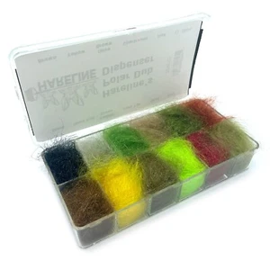 DISPENSER HARELINE POLAR DUB - Doppiaggio legatura mosca assortimento 12 colori NUOVO! - Foto 1 di 3