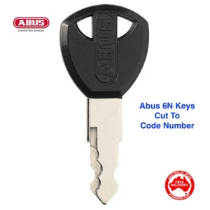 ABUS 6N Bike Lock Keys Cut To Code Number-Free Post In Aust - Picture 1 of 3