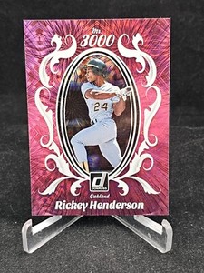 2023 Donruss Rickey Henderson  Mr 3000 Pink Fireworks SP #M3K-6