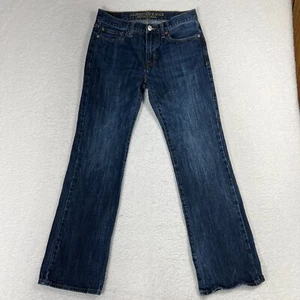 American Eagle Jeans Uomo 29x32 (30,5x30) Blu Stivaletto Originale Cotone Denim Cowboy - Foto 1 di 10
