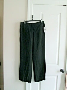 NWT * WOMEN'S SZ 10 DRESSY LAFAYETTE 148NY BLACK FLOWEY PANT * $348 - Picture 1 of 5