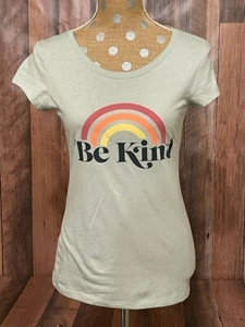 Be Kind Rainbow Womens Tee Shirt Short Sleeve Various Sizes - Picture 1 of 3
