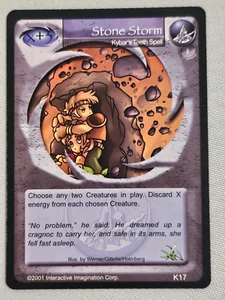 Magi Nation Duel - Stone Storm - Kybar Spell - 2001 Rare 1st Edition K17 Animite - Picture 1 of 6