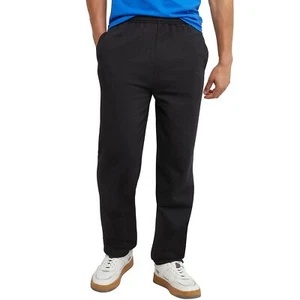 Hanes Mens Ecosmart Open Bottom Sweatpants, Midweight Black, 3X-Large US - Picture 1 of 6