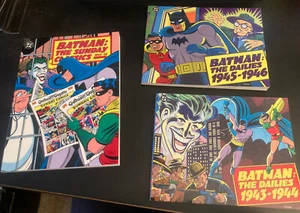 Lot of *3* BATMAN BOOKS: THE DAILIES 1943-44 + 1945-46 + THE SUNDAY CLASSICS - Picture 1 of 11