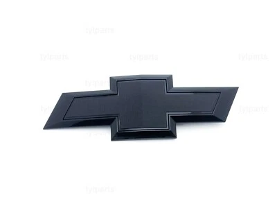 Chevrolet Silverado 1500 2019-2021 pajarita parrilla delantera emblema insignia negro Foto 1 de 4