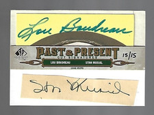 Stan Musial HOF Lou Boudreau HOF 2011 SP Legendary Cuts Dual Signatures 15/15 ⚾