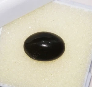 Piedra preciosa suelta natural negra ojo de gato 4,20 quilates certificada con regalo gratis - Imagen 1 de 4