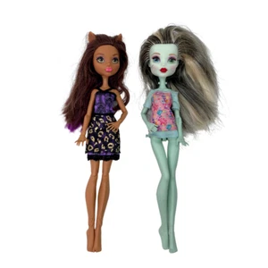 Muñecas Monster High Frankie Stein Clawdeen Wolf Mattel Lote de 2 - Imagen 1 de 10