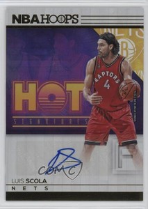 2016-17 Panini NBA Hoops Hot Signatures Luis Scola #41 Auto