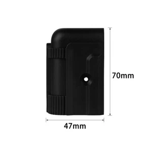 4pcs Black Plastic 47x70mm Portector Cover for Guitar Tube Amplifier Cabinet - Picture 1 of 6