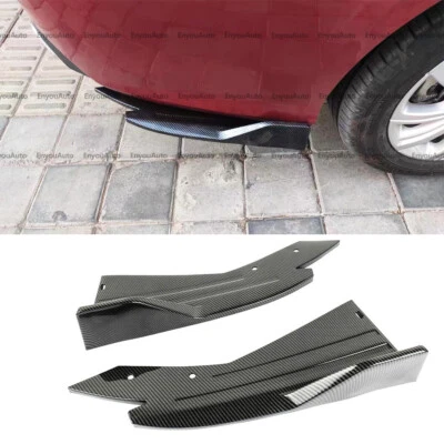 Rear Bumper Lip Spoiler Splitter Diffuser Carbon Fiber For Ford  Focus - Image 1 of 4