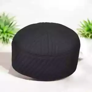 Prayer Hat Handmade Kufi Namaz Cap Best Selling Cotton Takke Men Prayer Topi Hat - Picture 1 of 9