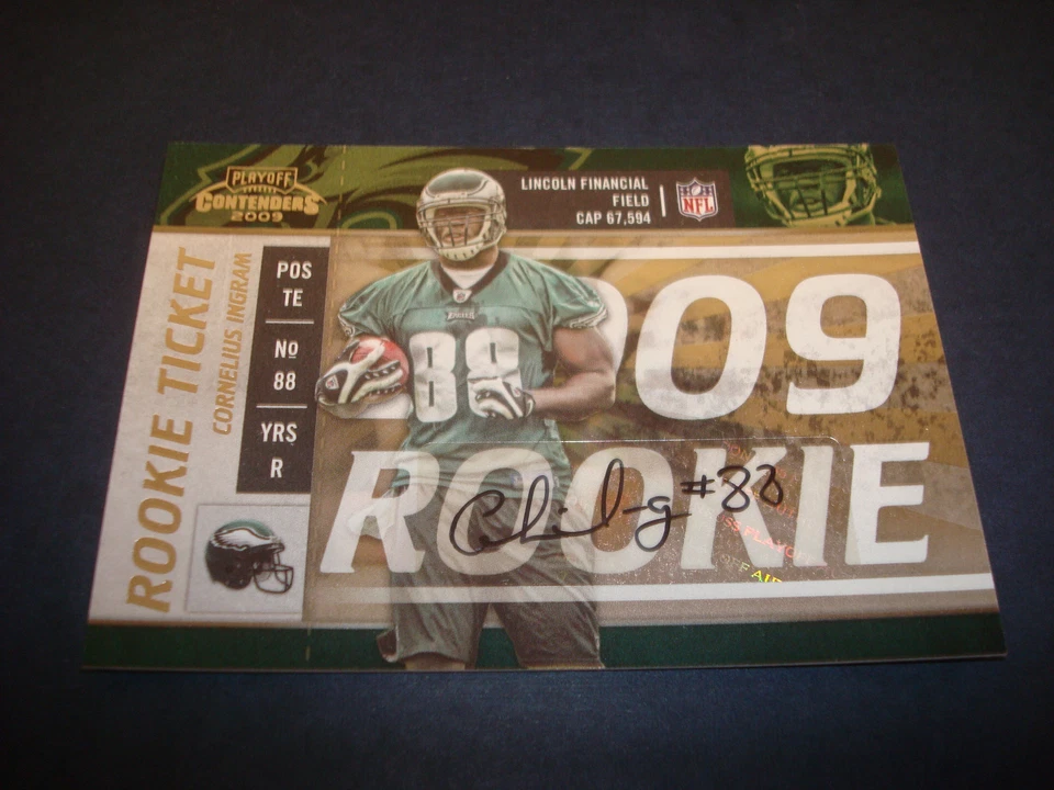 Cornelius Ingram #88 Eagles Florida 2009 Playoff Signed Certified Autograph A17  - Image 1 of 1