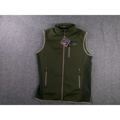 Bills Khakis Vest Mens Large Olive Green Utility Workwear Full Zip Outdoor - Image 1 of 4