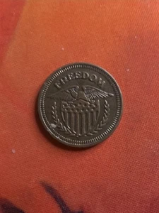 Freedom No Cash Value American Bald Eagle Shield - Lucky Token - Picture 1 of 2