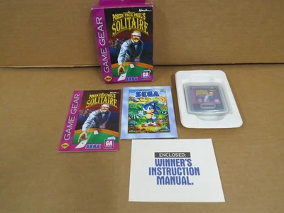Poker Face Paul's Solitaire (Sega Game Gear, 1994) Complete In Box With Inserts - Image 1 of 4