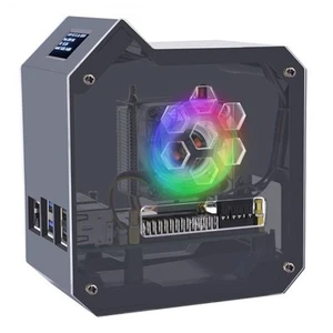For 5 Tower Fan Kit Case Copper Tube Ice Tower Fan PWM JST 4Pin Port RGB1098 - Afbeelding 1 van 10