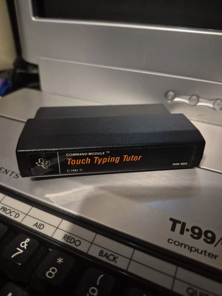 Texas Instruments TI-99/4A Cartridge Touch Typing Tutor Game, 1982 Edition - Image 1 of 1
