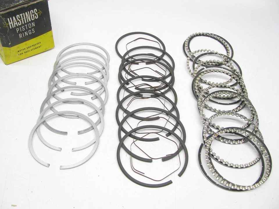 Anillos de pistón de motor Hastings 2C-627 STD para Dodge D44 D48 D50 D53 1953-1954 Foto 1 de 2
