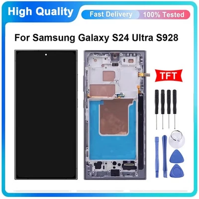 LCD Display Touch Digitizer Screen Replacement For Samsung Galaxy S24 Ultra S928 - Image 1 of 4