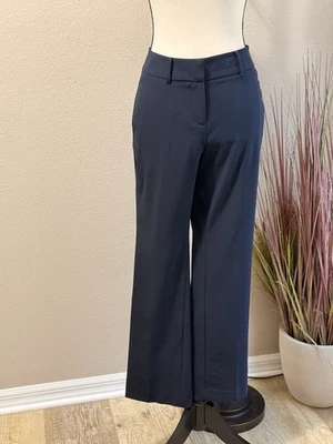 Pantalones Ann Taylor Signature The Straigjt Azul Marino Talla 4P Nuevos con Etiquetas Foto 1 de 4