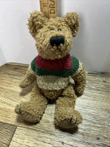 Vintage Geo-Pals Teddy Bear in Sweater Jointed Plush 9" tall In Excellent Shape - Bild 1 von 10