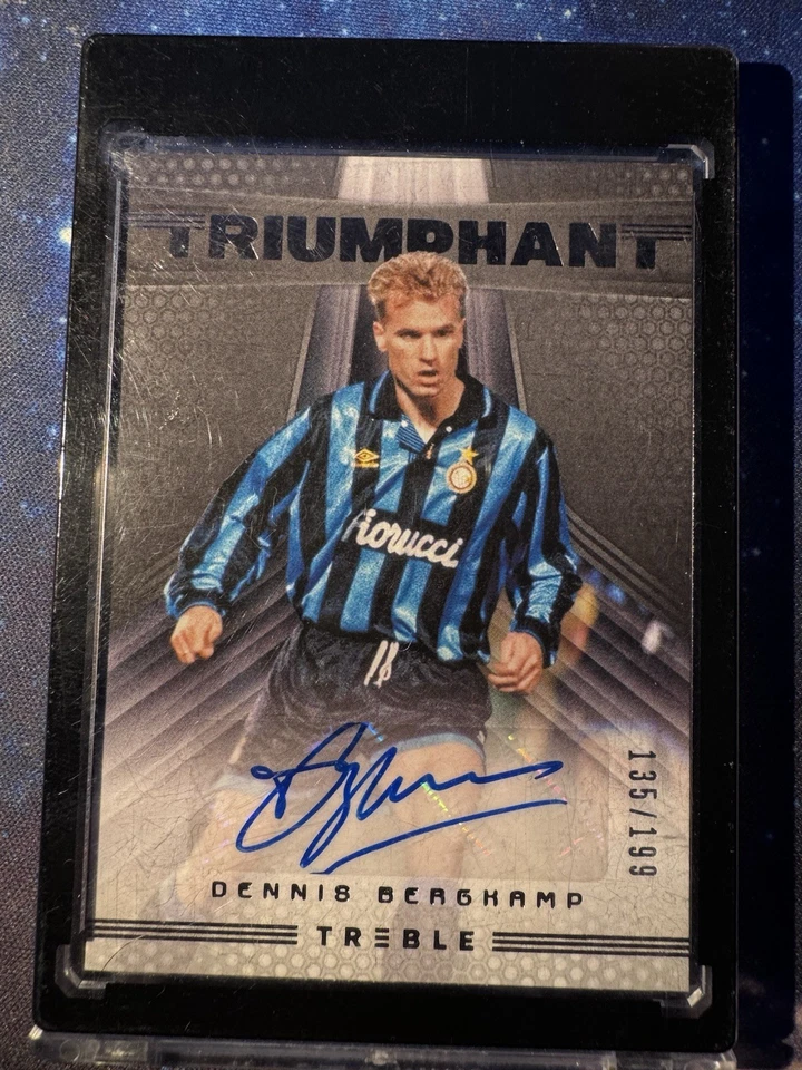 2018-19 Panini Treble Triumphant Auto /199 Dennis Bergkamp #T-DB Auto - Image 1 of 4