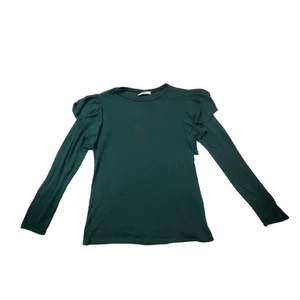 2 Herzen grün Langarmshirt Rüschen Schultern XS Small Puppe Coquette - Bild 1 von 7