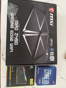 Intel I9-10900k MSI Z490 Gaming Edge WiFi 32 GBs DDR4 3600MHz Ram Bundle - Afbeelding 1 van 9