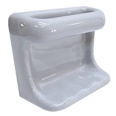 Ceramic Soap Dish ThinSet Installation Bar Holder Shower Wall Mount Bathroom - Image 1 of 3