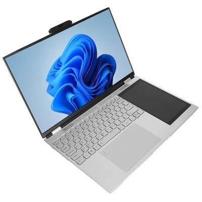 15.6in Double Screen Laptop For 11 Up To 3.4GHz 180 Degree Opening HD Laptop - Image 1 of 4